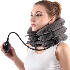 Inflatable Cervical Neck Traction Device Pain Relief Adjustable Support Brace